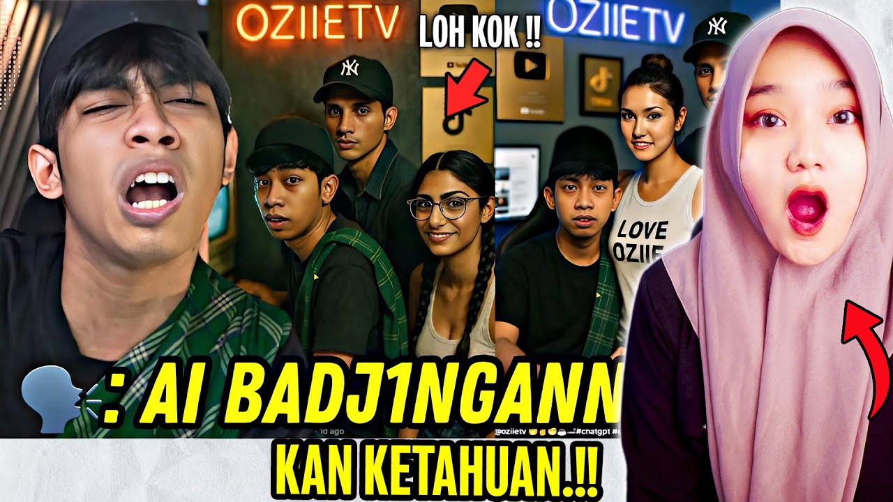 EDITOR AI TIKTOK MULAI MERES4HKAN❗️❗️- VIDEO REACTION OZIIE TV - REACT MEME
