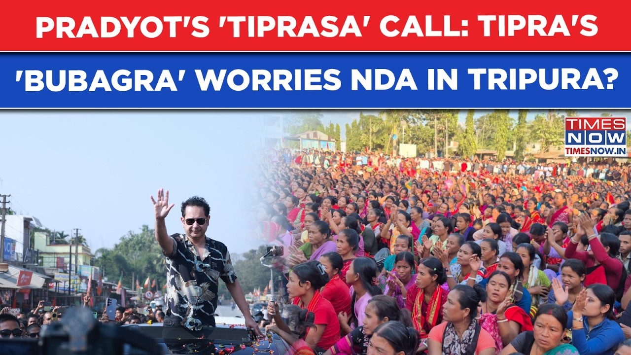 Pradyot's 'Tiprasa CM' Call: TIPRA Motha's 'Bubagra' Sounds 2028 Bugle, Worries NDA, BJP In Tripura?