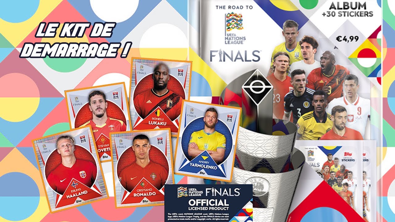 OUVERTURE DU KIT DE DÉMARRAGE DE STICKERS TOPPS LIGUE DES NATIONS 2022