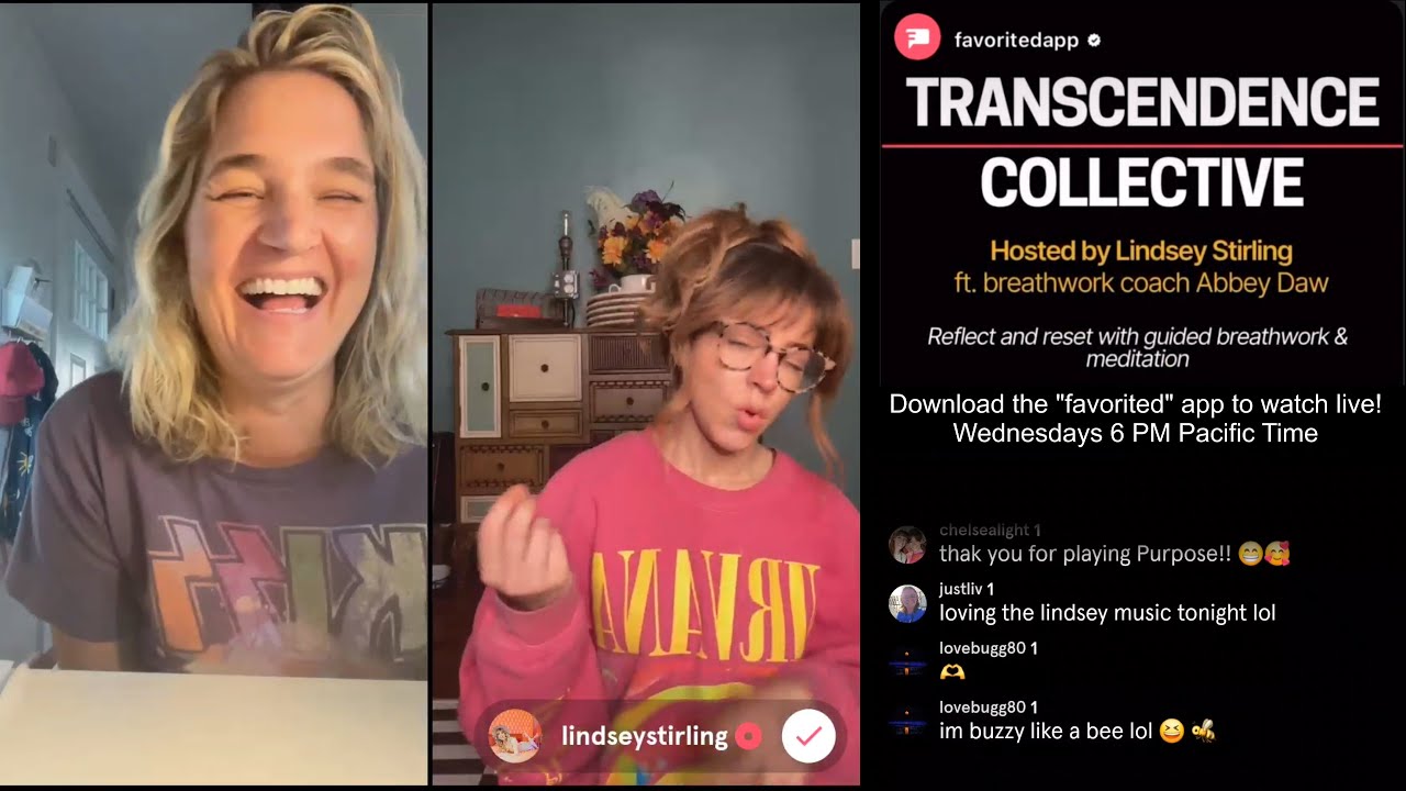 Lindsey Stirling: Transcendence Breathwork with Abbey Daw - July 16, 2025