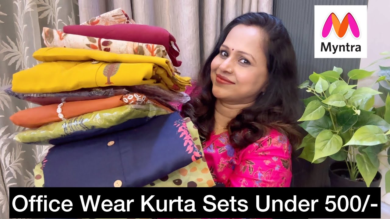 Must Have Kurta Sets Under 500/- | Myntra Office Wear Kurta Sets In Budget | Summer Kurta Sets Haul