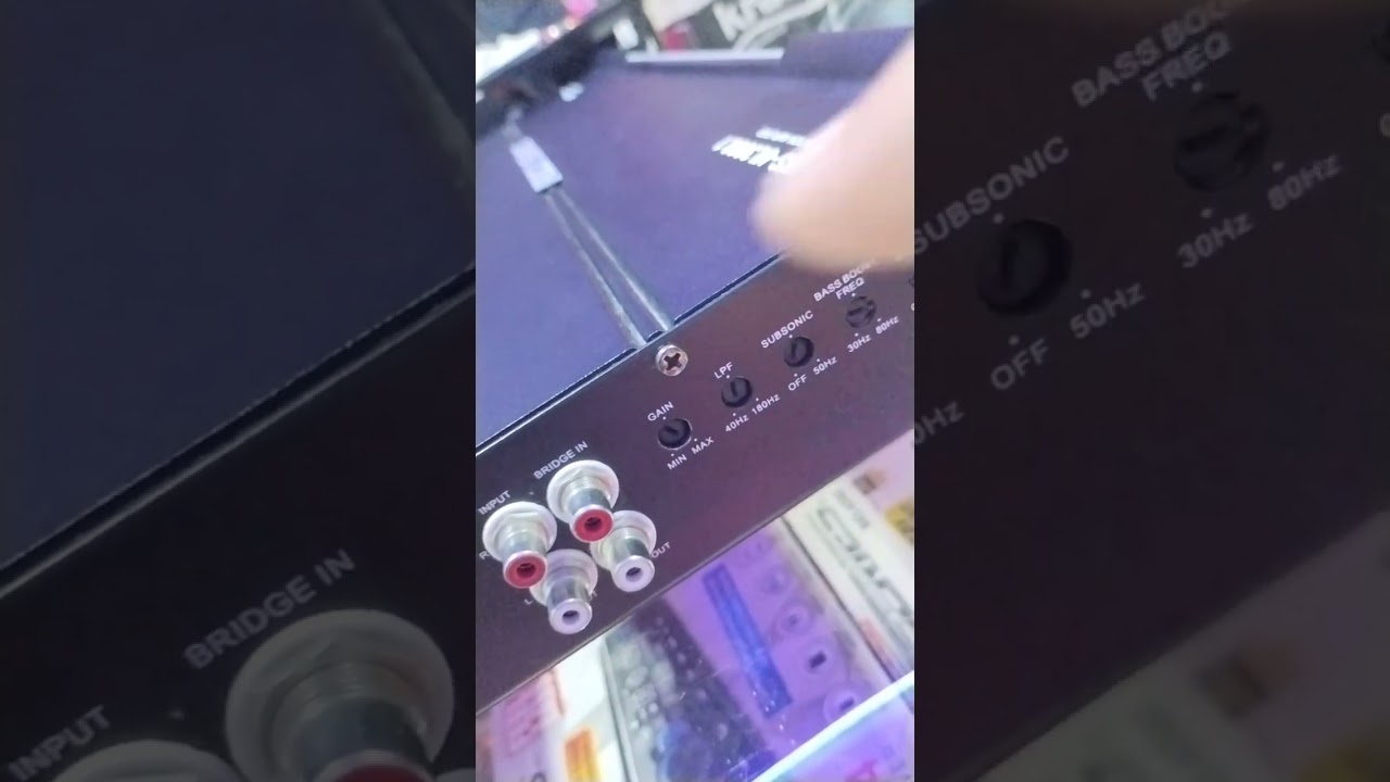 cómo ajustar un amplificador para bajos