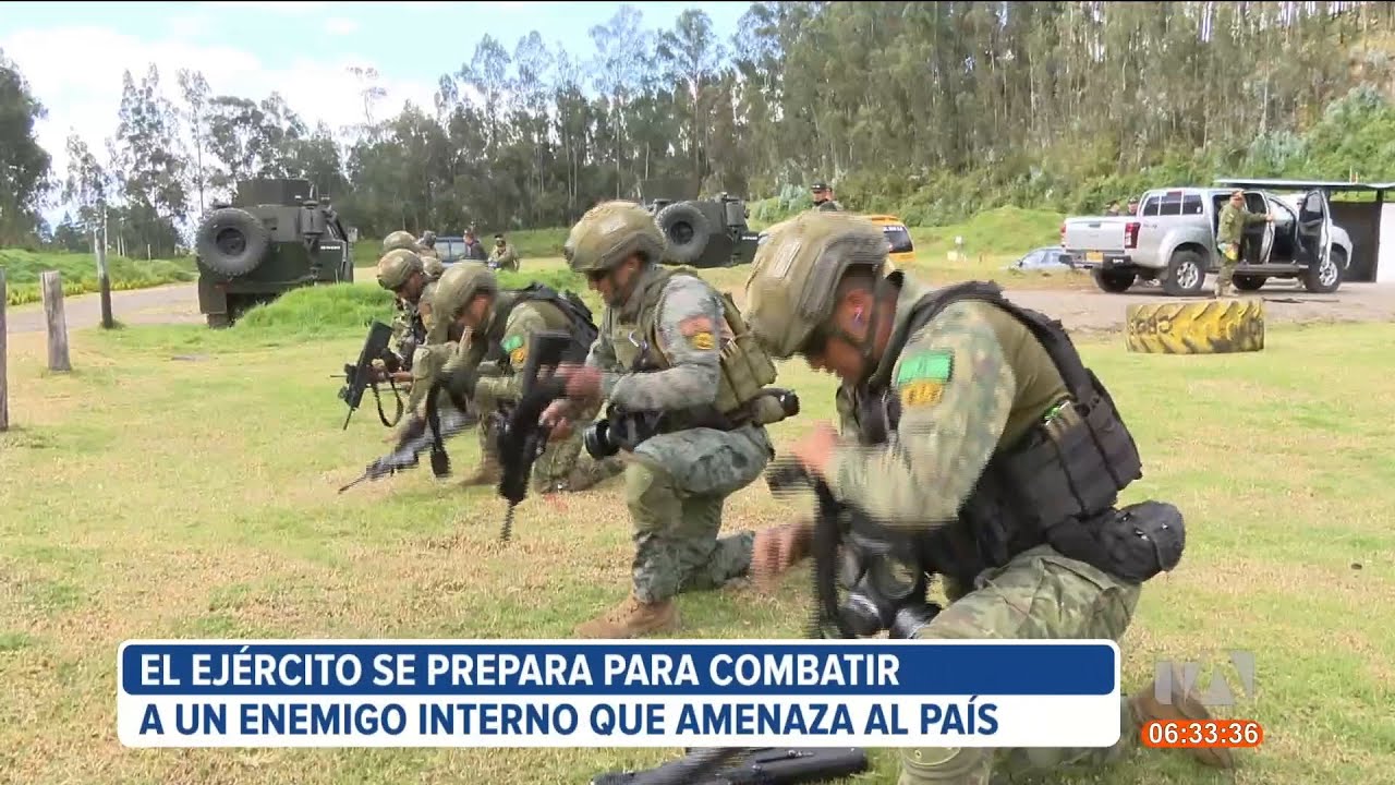 El Ejército del Ecuador se prepara para combatir a un enemigo interno que amenaza al país