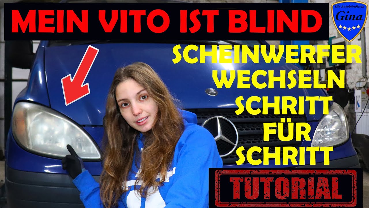 ПОМЕНЯТЬ/ЗАМЕНИТЬ ФАРЫ 🔹 MERCEDES BENZ W639 VITO 🔹 ПОШАГОВАЯ ИНСТРУКЦИЯ 🔹 DIY