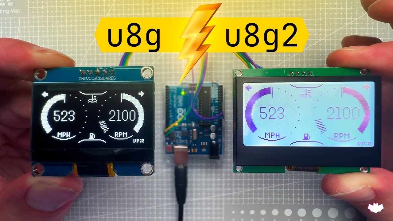 Графические библиотеки Arduino U8g и U8g2 (Учебное пособие — OLED и LCD экраны с Arduino UNO)