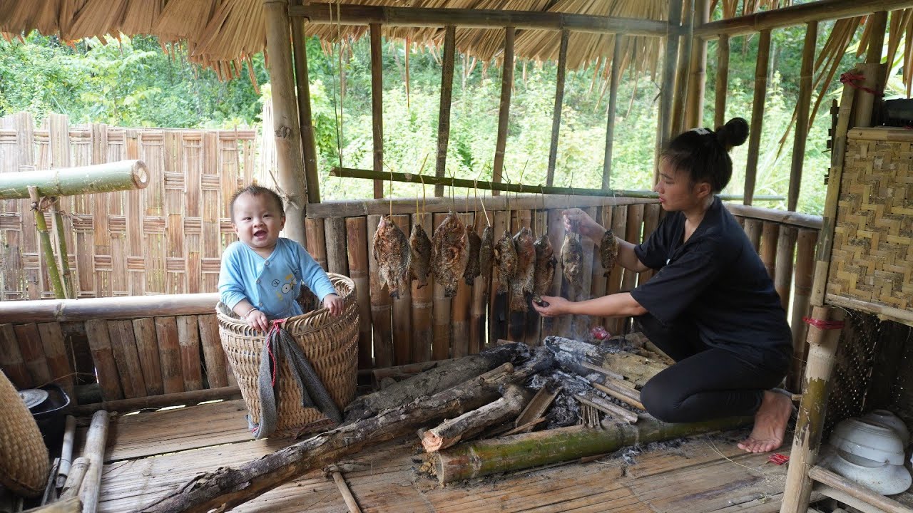 FULL VIDEO: Single Mother's Life After 1 Year of Being Evicted & Journey of Building a Bamboo House