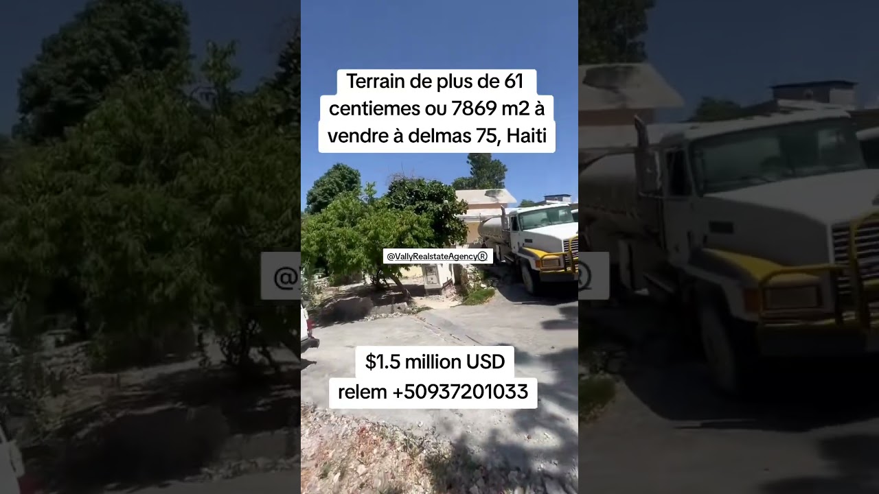 land for sale in delmas 75, Haiti more than 61 centiemes $1.5 million call at +50937201033