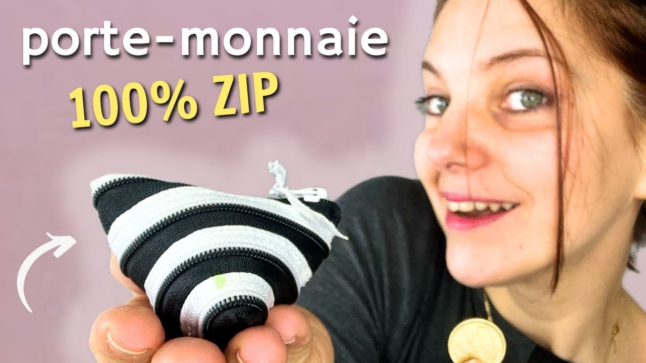 Tuto Couture : Porte-monnaie Berlingot 100% Zip 😯 &ndash; Facile &agrave; Coudre !