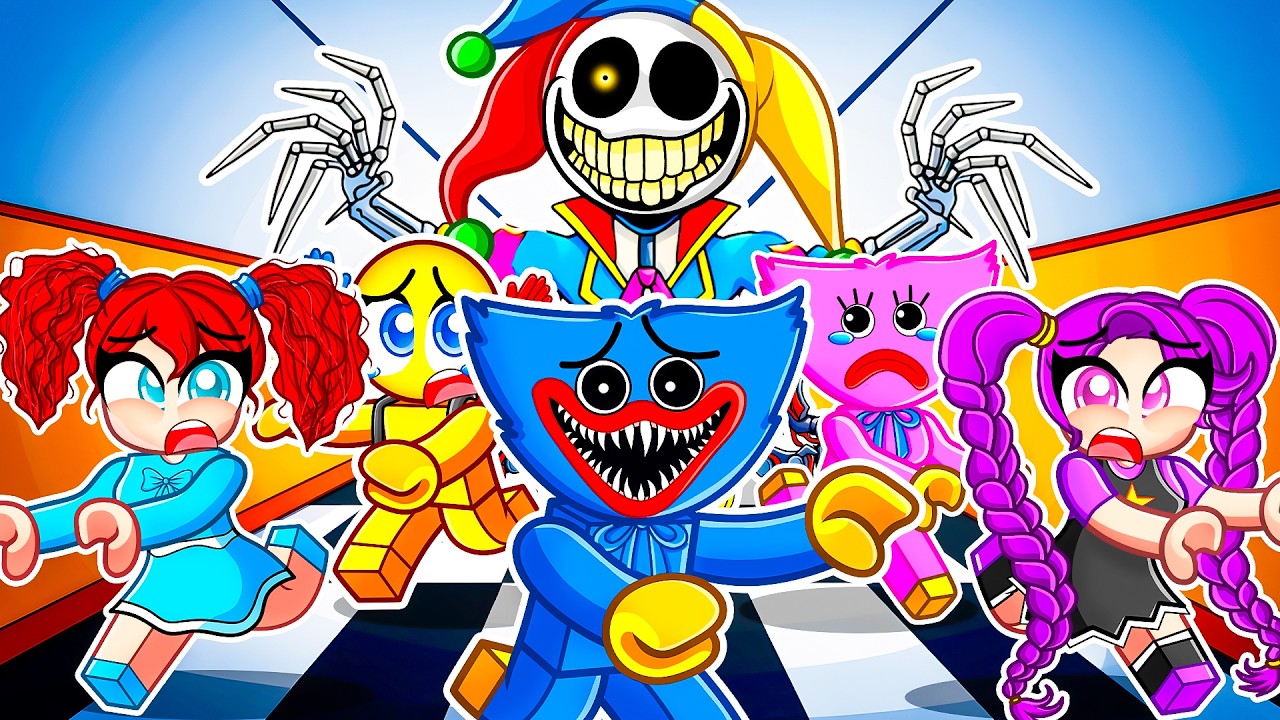 Escape PLAYCARE FACILITY in Roblox With MY POPPY PLATIME FRIENDS...