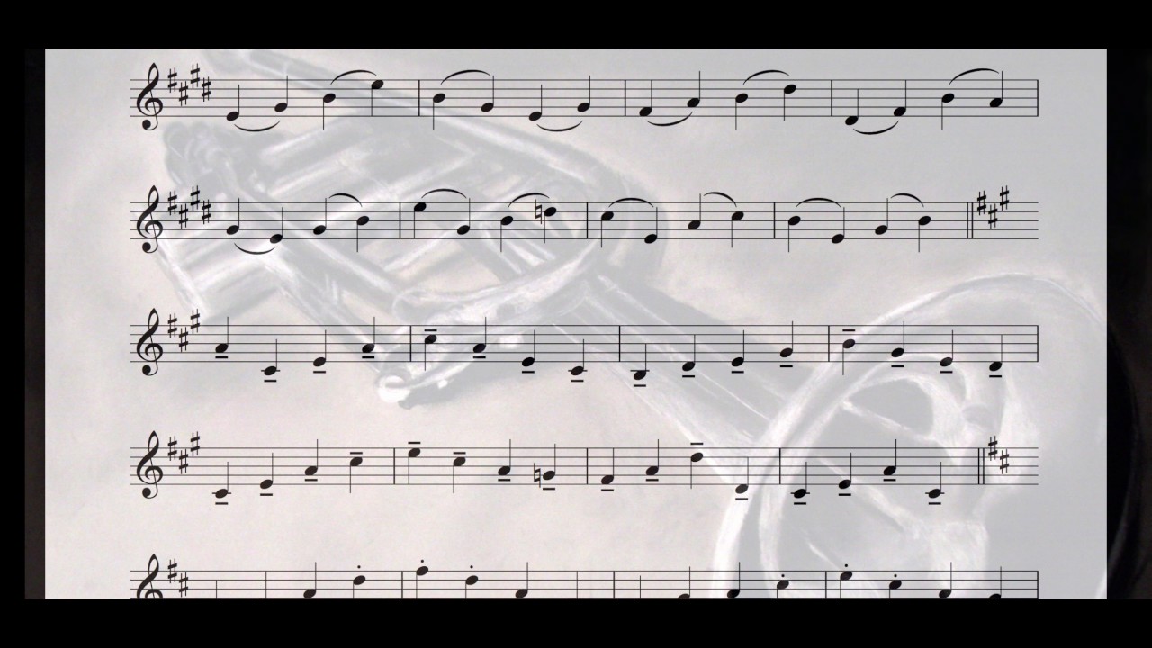 Arban Exercise 20 Trumpet Play along