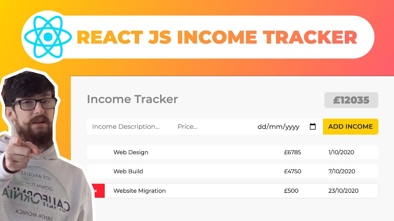 Build an Income Tracker in ReactJS ~ useState, useEffect, useRef