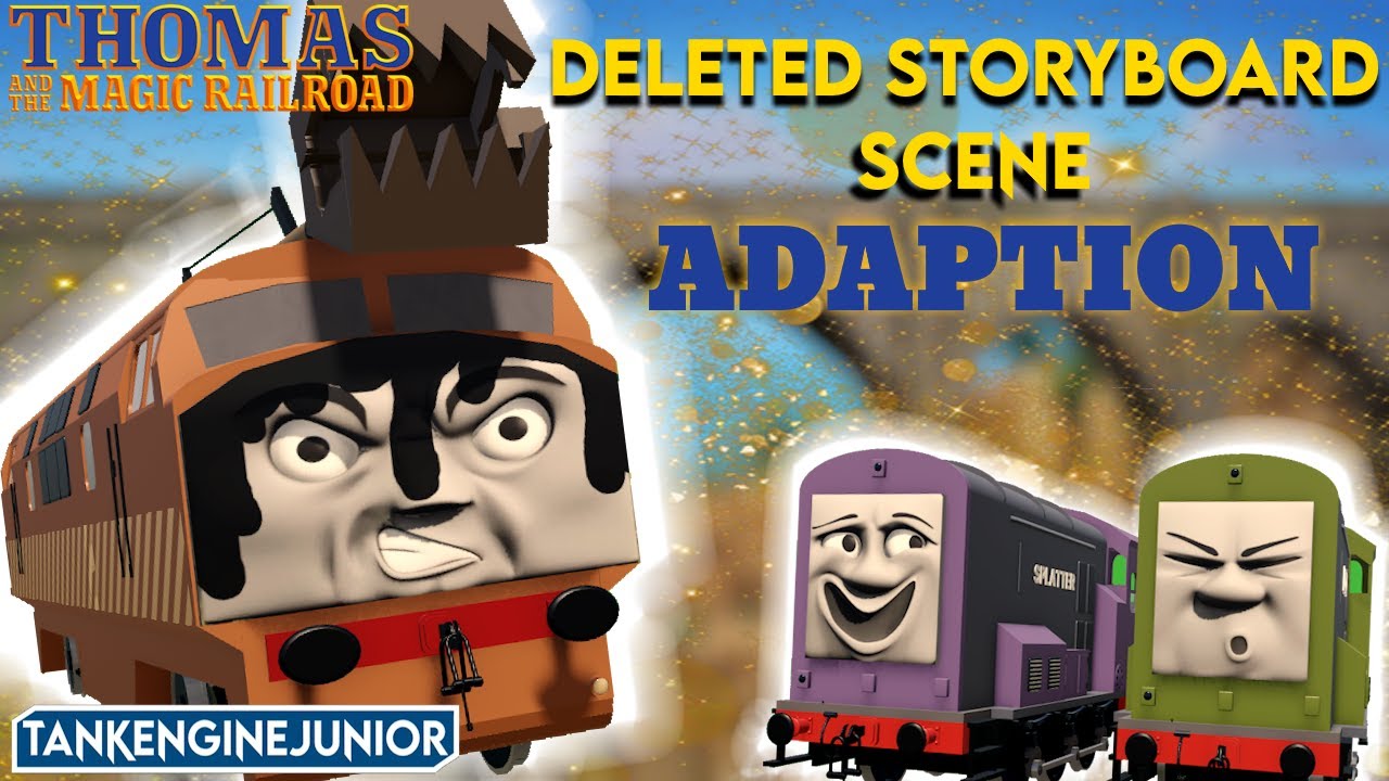 Thomas And The Magic Railroad | Deleted Storyboard ROBLOX Adaption! | Diesel 10 gets covered in oil
