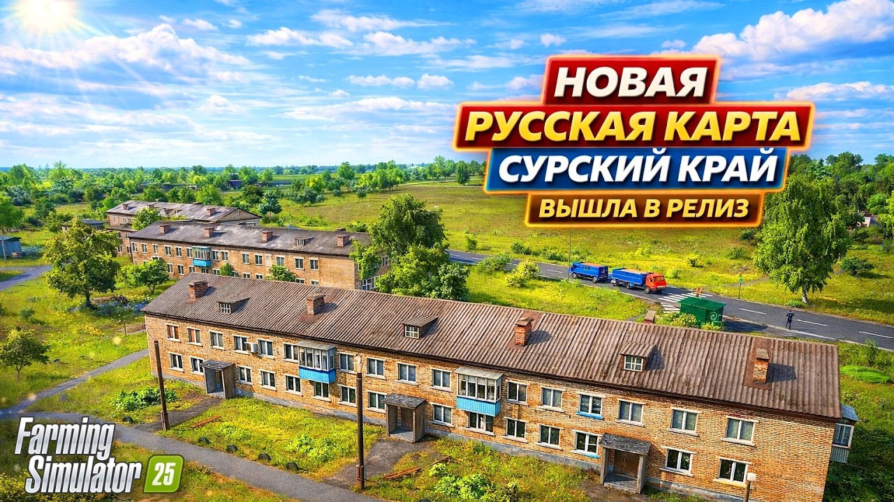 Farming simulator 25 НАКОНЕЦ ТО ВЫШЛА В РЕЛИЗ / НОВАЯ РУССКАЯ КАРТА СУРСКИЙ КРАЙ