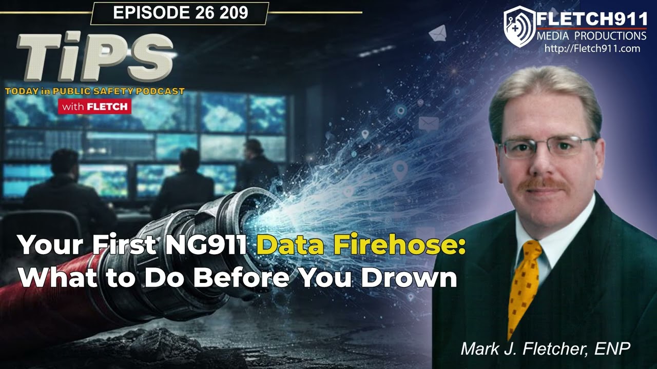 TiPS Episode 26 0209 – Your First NG911 Data Firehose: What to Do Before You Drown