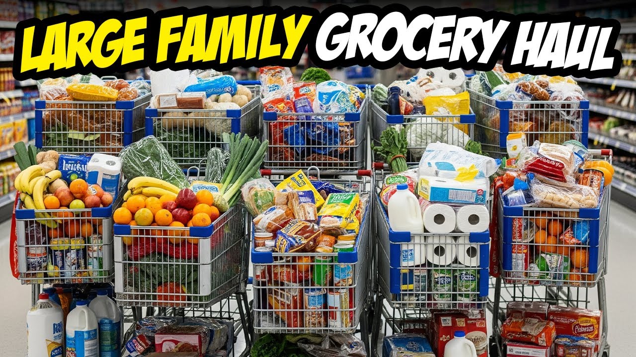 Grocery Haul for Family of 13- UNBELIEVABLE!