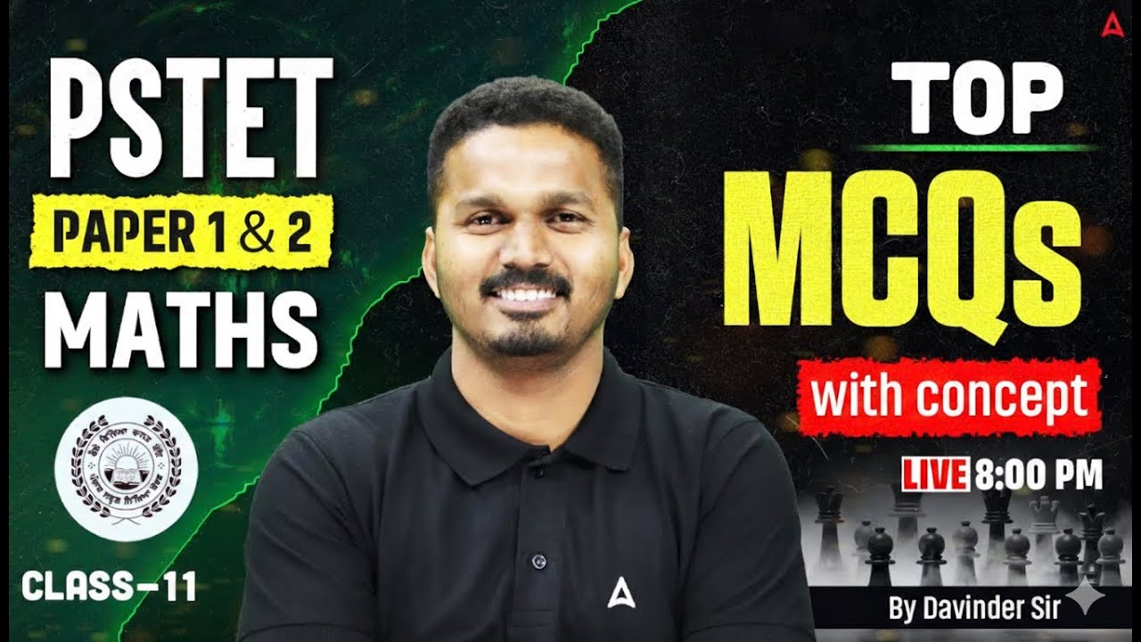 PSTET Paper 1 & 2 Exam Preparation 2026 | Maths MCQs With Concept | Maths by Davinder Sir #11