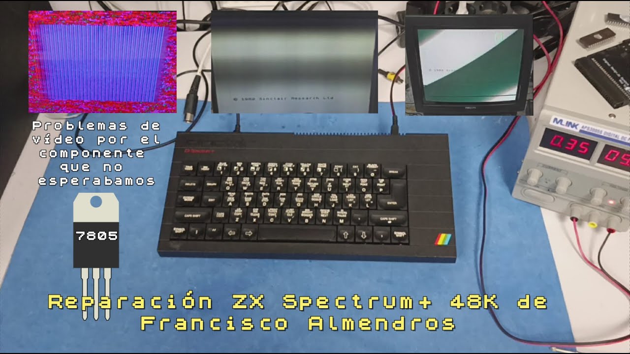 Reparación ZX Spectrum+ de Francisco Almendros. Problemas de vídeo, el componente que no esperábamos