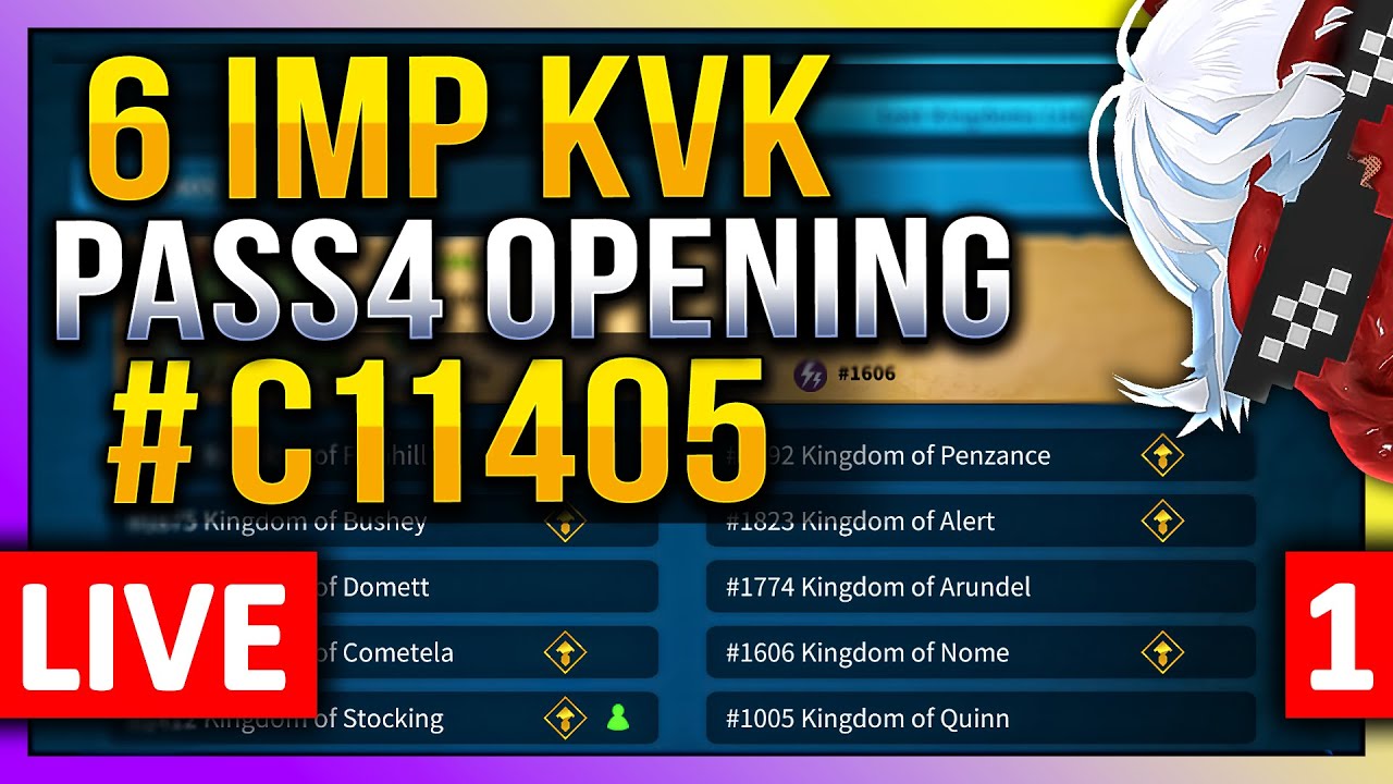6 Imperium KVK: Pass4 Opening 🔥 LIVE! 🔴 C11405 1412 1875 1647 1892 1823 1606