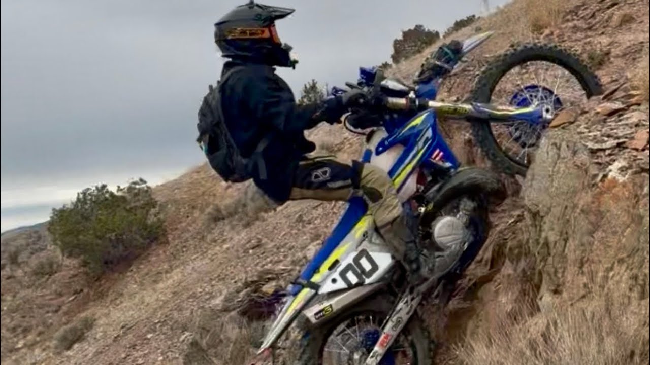 Utah Dirt Bike Soldier's Pass 25 Sherco 300SE Factory for the win.  Good day before the storms #fun