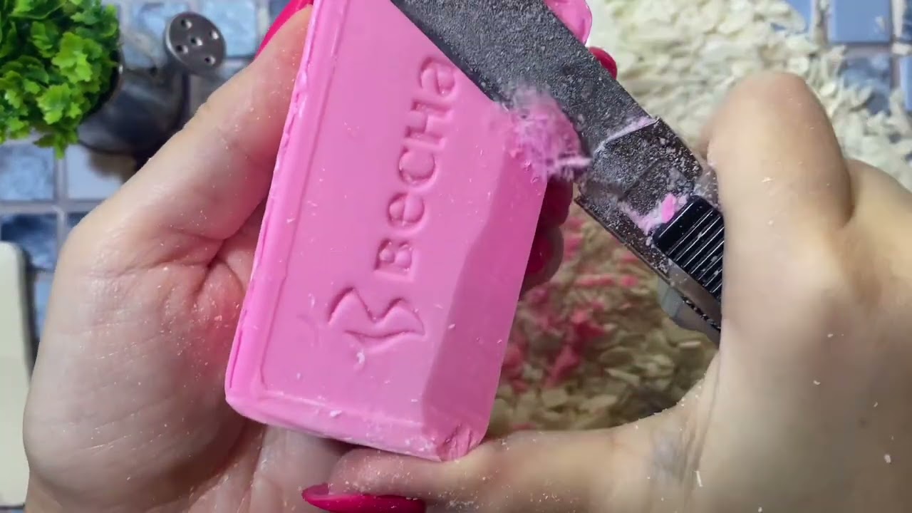 ASMR cutting dry soap Spring🤍🩷🤍💥‼️🎧‼️/резка сухого мыла Весна💥