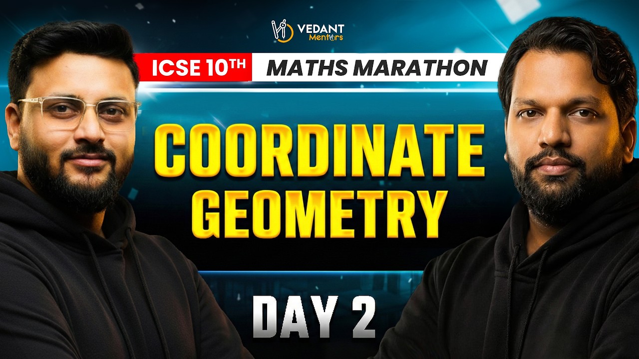 🔥 ICSE Class 10 Maths Maha Marathon 2026 🔥 Day 2 | Coordinate geometry | Boards 2026