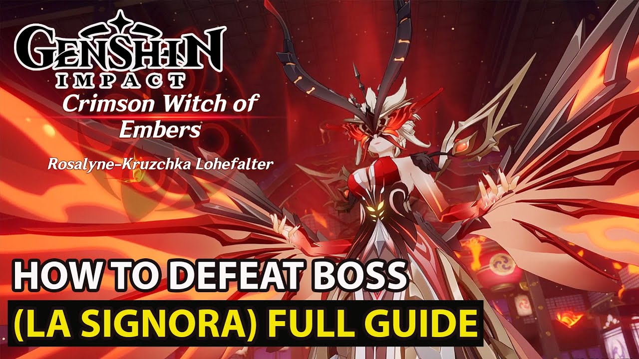 Genshin Impact - How To Defeat (La Signora) Boss Fight Full New Guide
