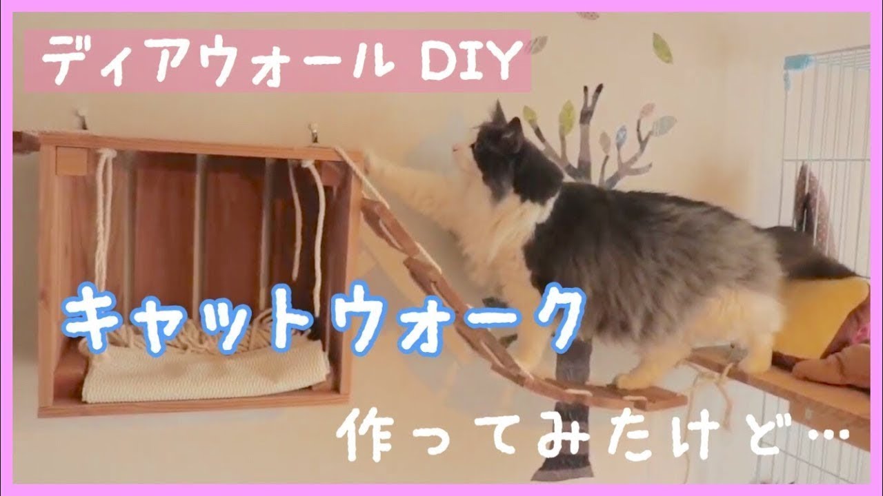 【ディアウォールでDIY】キャットウォーク作ってみた。