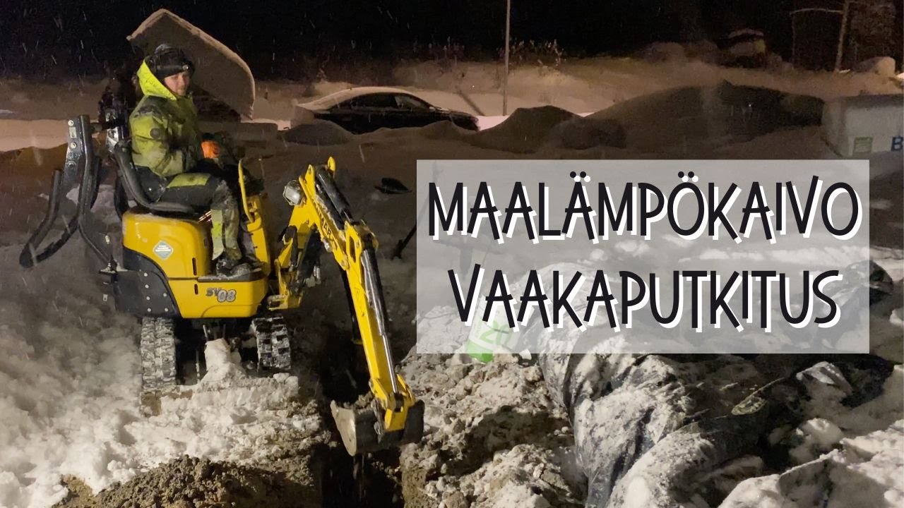 Maalämpökaivo vaakaputkitus