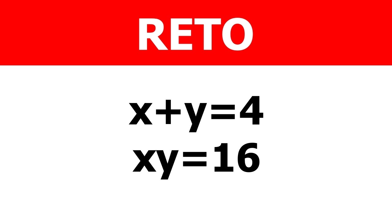 RETO | ¿Puedes resolver este problema matemático? X=?; Y=?