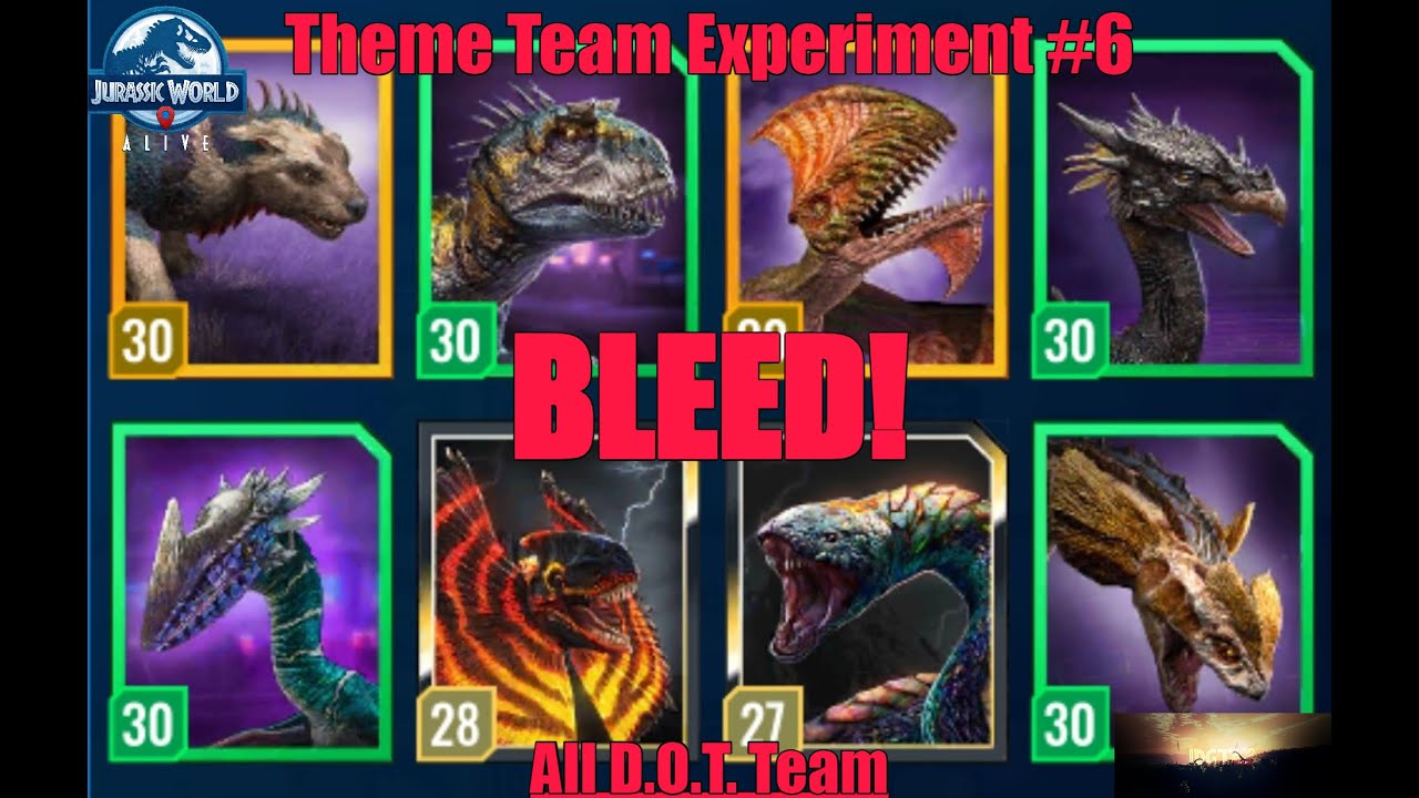 BLEED!- ALL D.O.T. TEAM TAKES ON NUBLAR SHORES! (Jurassic World Alive 2.12)