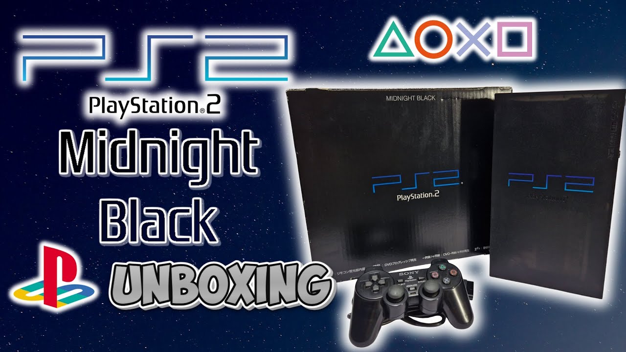 Sony PlayStation 2 (PS2) | Midnight Black | SCPH-50000 NB | Unboxing + Review + Gameplay Test