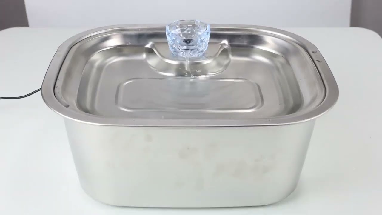 D2419 stainless steel pet water fountain installation steps