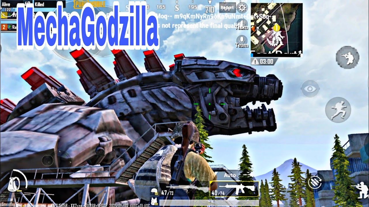 MechaGodzilla in Livik // pubg mobile new update 🔥