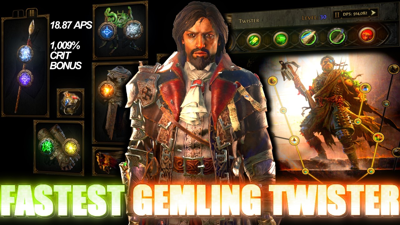 САМЫЙ БЫСТРЫЙ GEMLING TWISTER ВСЕХ ВРЕМЕН (ГАЙД ПО БИЛДУ POE2)
