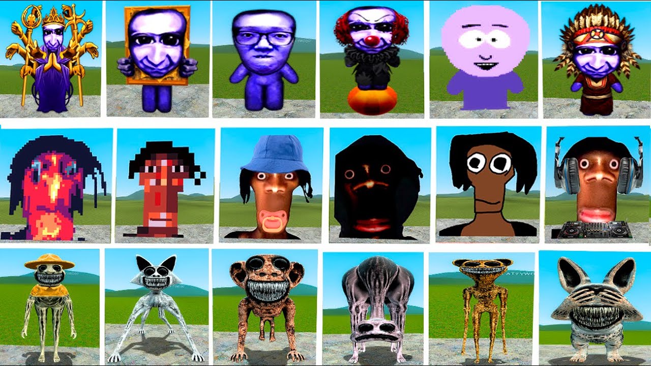 AO ONI & ZOONOMALY & JUANDALE PRINGLE FAMILY In Garry's Mod