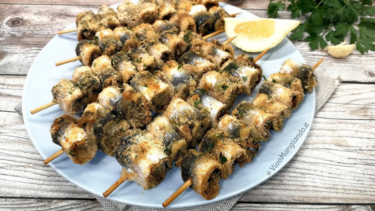 Spiedini di sarde, semplici e sfiziosi