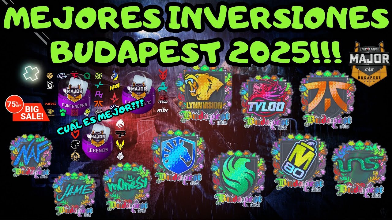 Las MEJORES INVERSIONES en PEGATINAS del MAJOR BUDAPEST 2025!!! #inversionescs2 #majorbudapest2025