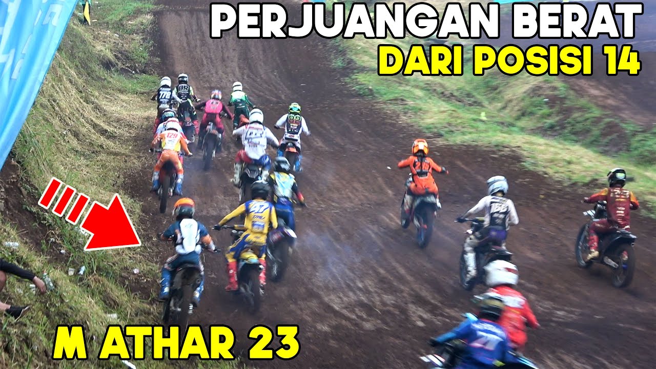 Perjuangan berat M ATHAR 23 Race penentu ju MONTANA MX GTX