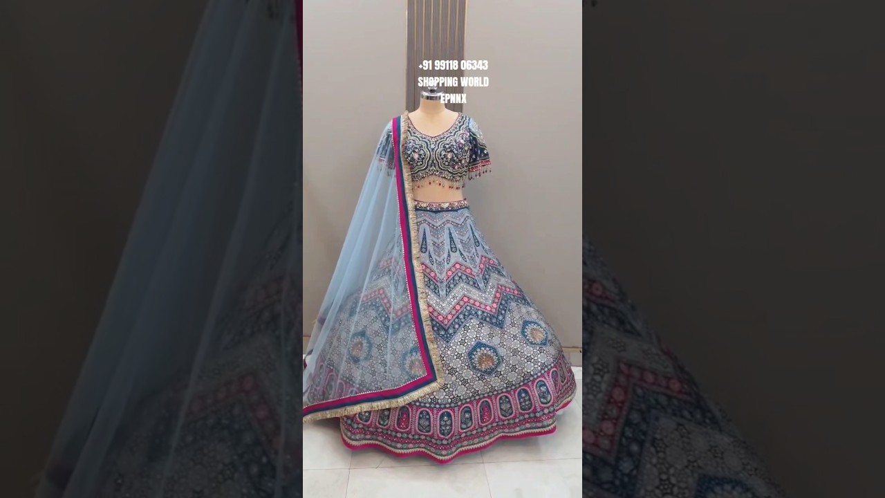 Banarasi Ready To Wear Crop Top Lehenga❤️ 