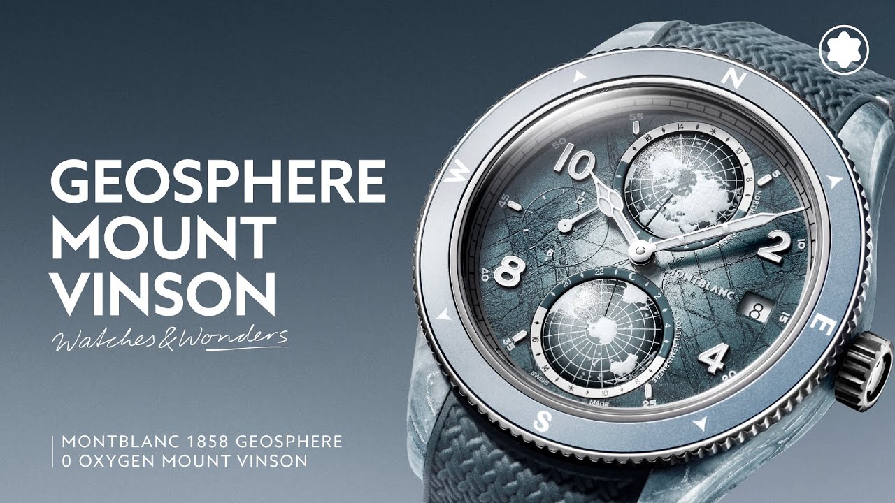 The Montblanc 1858 Geosphere 0 Oxygen Mount Vinson Limited Edition