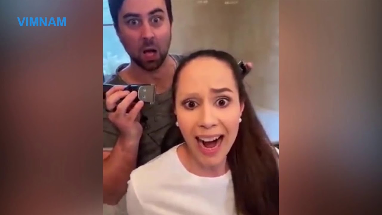Husband shaves off wife's eyebrows