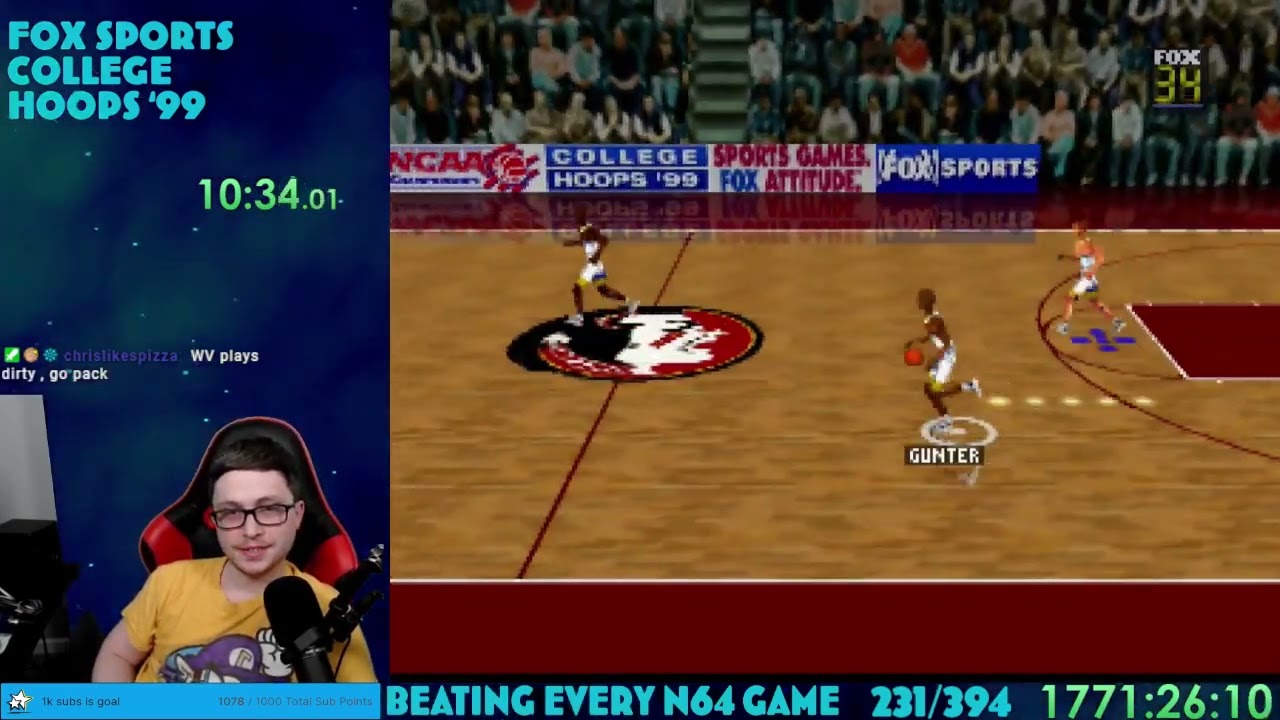 Thabeast Plays Fox Sports College Hoops '99