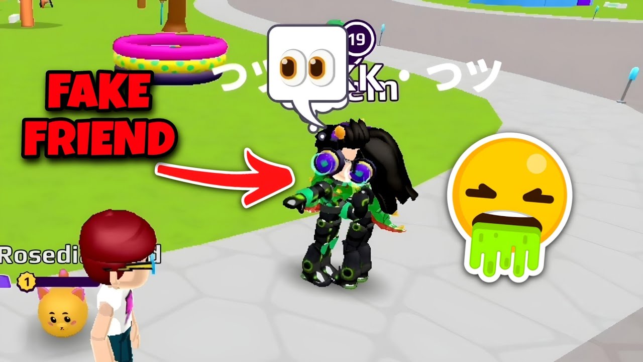 My fake friend...😔 #pkxd