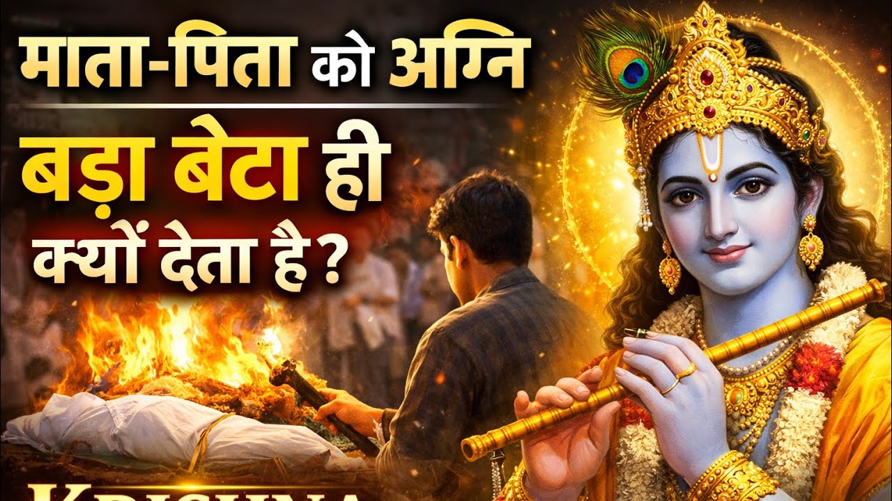 माता-पिता को अग्नि बड़ा बेटा ही क्यों देता है? | श्री कृष्ण का गहरा रहस्य | Krishna Updesh 