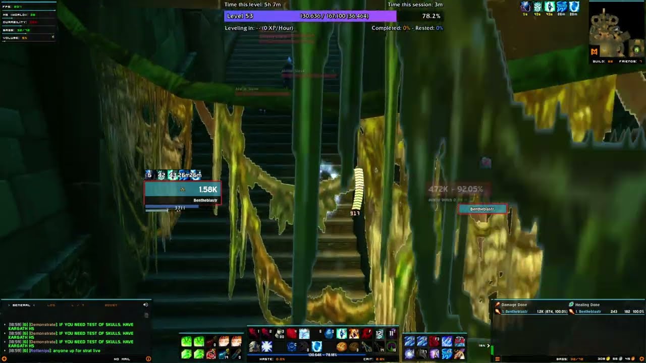 53 Mage Solo Sunken Temple EXP Farm - WoW Classic Fresh Anniversary