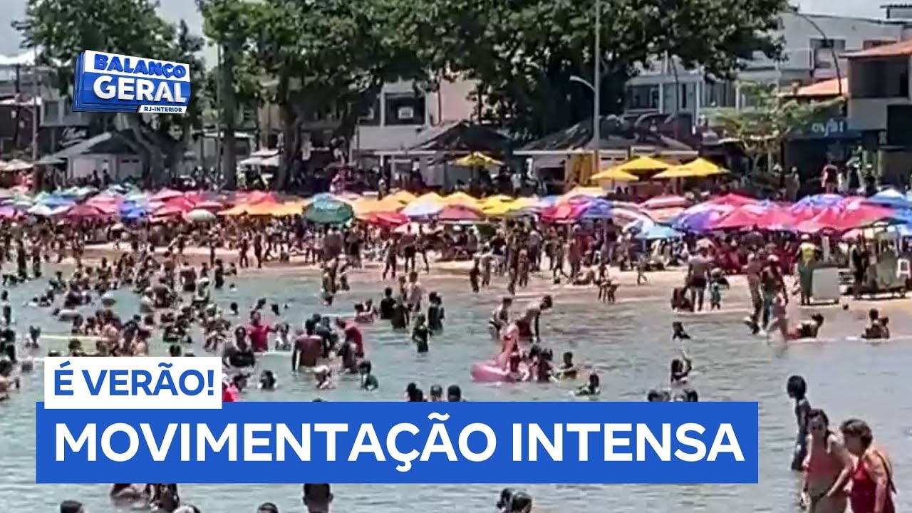 Praias de Rio das Ostras (RJ) registram movimenta&ccedil;&atilde;o intensa durante feriad&atilde;o