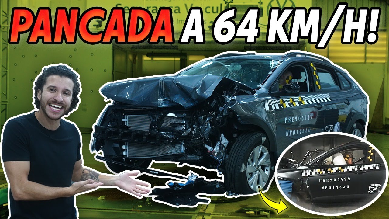 VOCÊ SOBREVIVERIA DENTRO DO VW NIVUS? Mostramos o que aconteceria com você numa batida com SUV #196