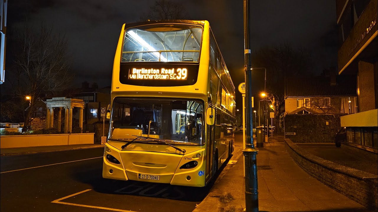 Dublin Bus | Volvo B9TL ADL Enviro500 | VT40 - 07-D-70040 | 39 to Burlington Road
