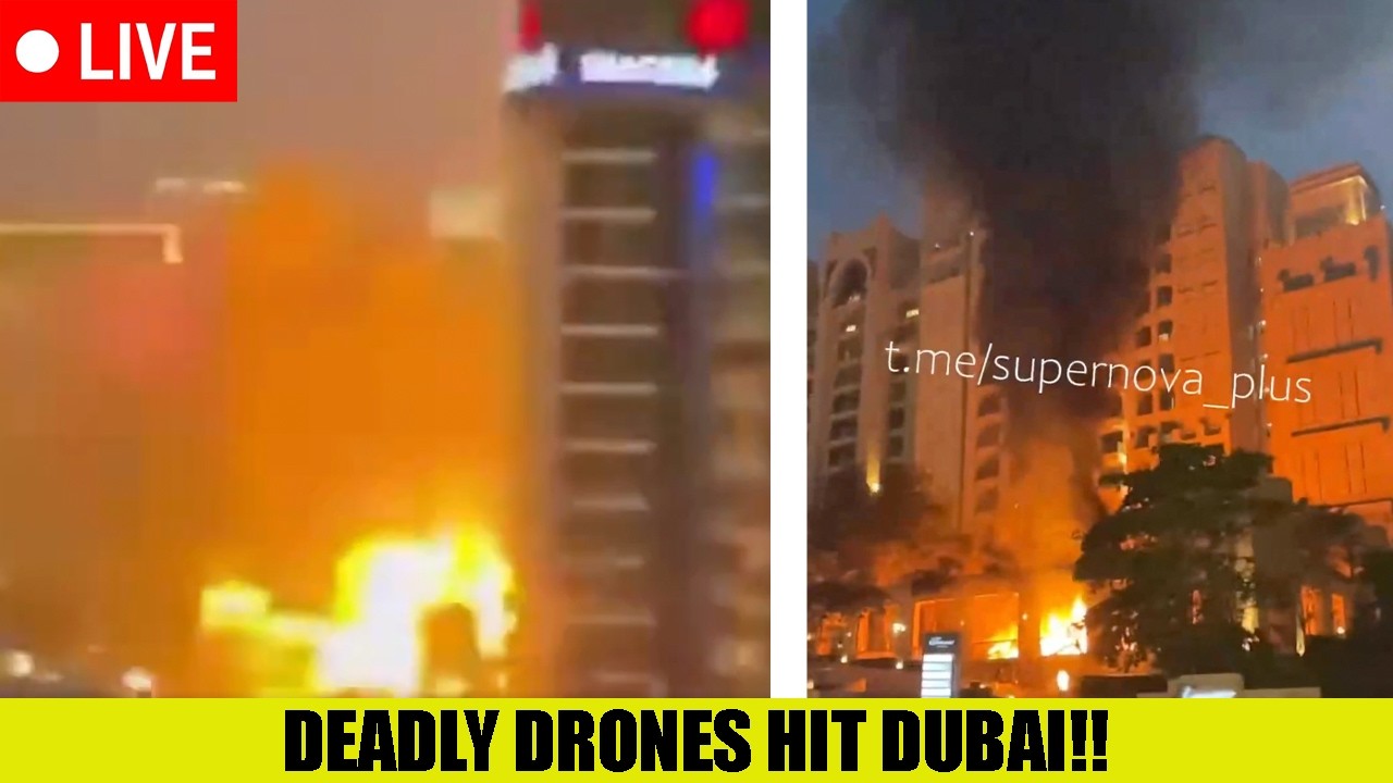 🚨BREAKING: Deadly Drones Hit Dubai As Iran Use Civilians As Human Shields In Tehran!