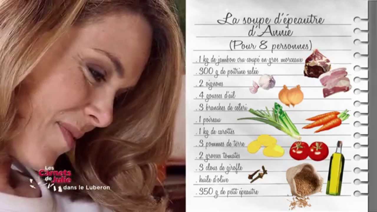 Recette : soupe d'épeautre - Les carnets de Julie